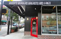 buddy's burgers, breast and fries opens thursday